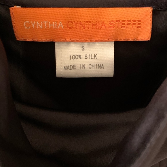 Cynthia Cynthia Steffe Black Silk Top - Picture 4 of 6